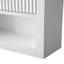 Armoire de rangement de salle de bain murale 24 po avec 2 portes, tablette réglable et tablette ouverte-123398540-123123724