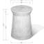 Tapered Round Solid Wood Pedestal Side Table-90984633