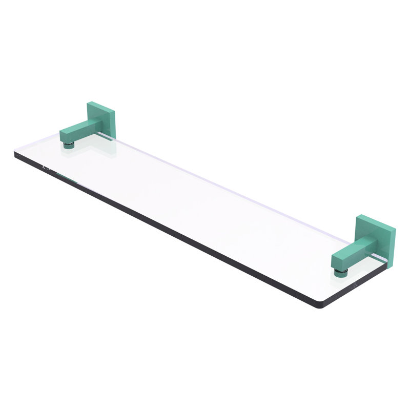 Tablette de meuble-lavabo en verre avec bords biseautés Montero Collection Montero, H 2 po x l 22 po x P 5,7 po