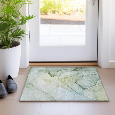 Alfonzo Washable Abstract Indoor / Outdoor Rug