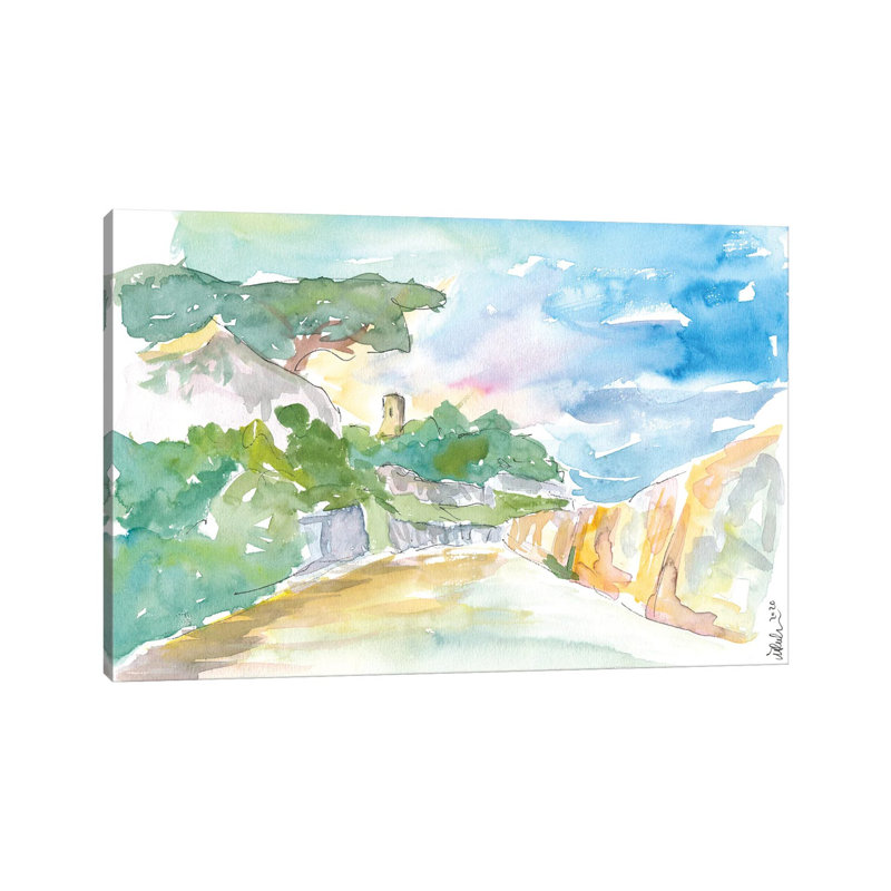 Guernsey Channel Islands Walk In The Sun by Markus & Martina Bleichner - Wrapped Canvas Gallery-Wrapped Canvas Giclée