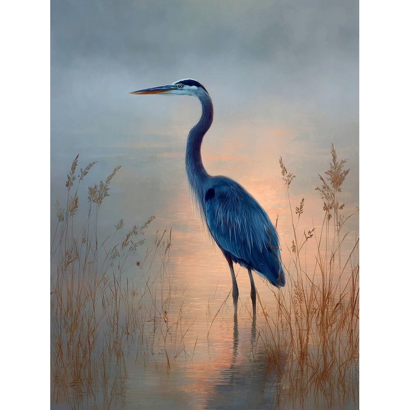 «Quiet Marsh Sunrise», art mural sur toile tendue