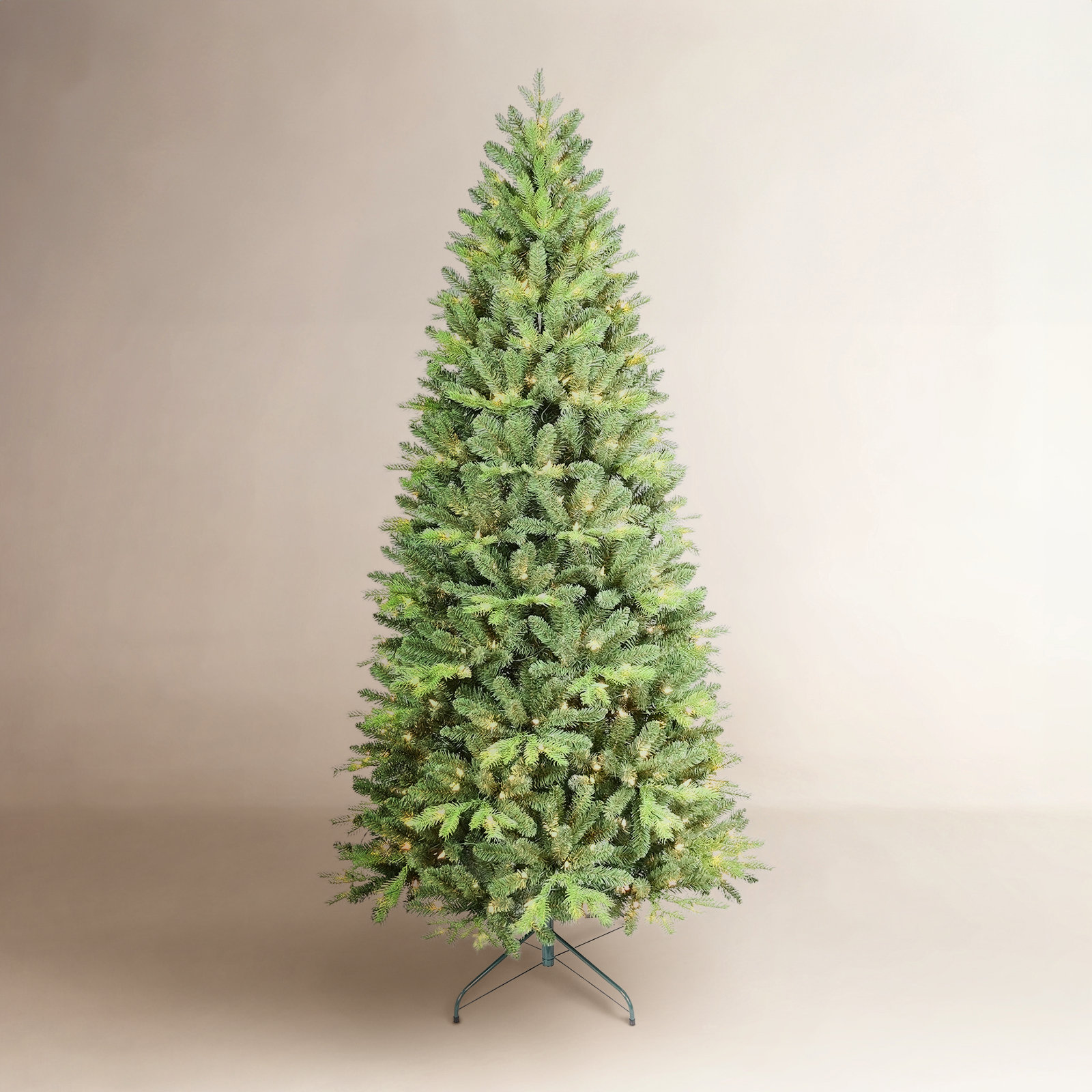Pencil 9' Pre-Lit Spruce Christmas Tree, 6'
