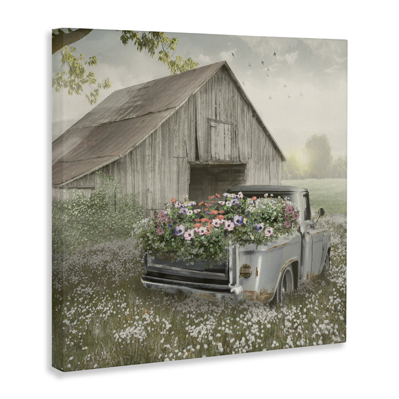 Toile de camion de fleurs «Gathering Fragrance», conception par Nan, H 36 po x l 36 po