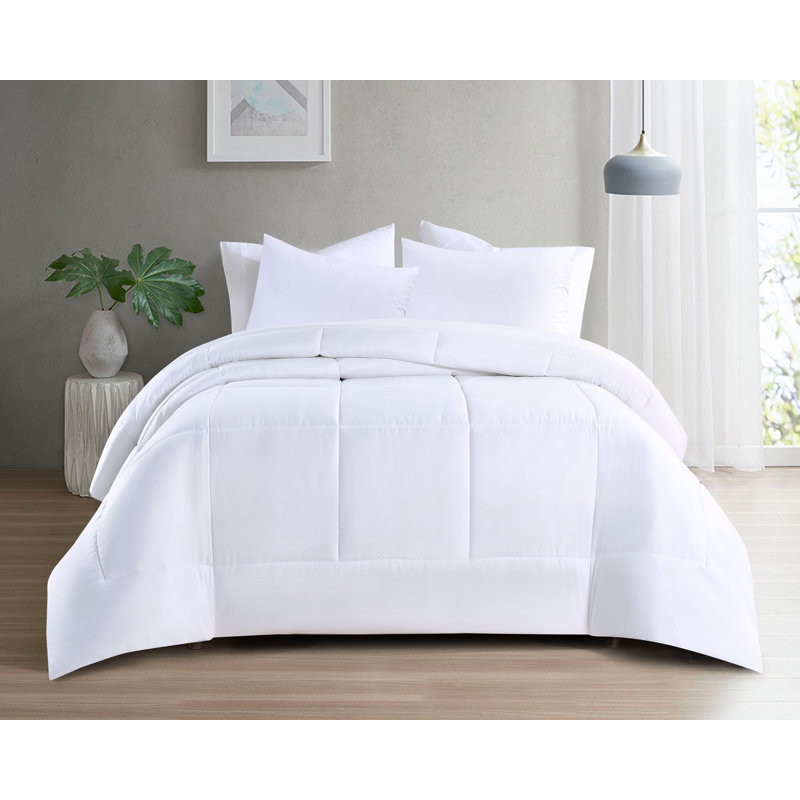 Édredon en duvet synthétique Swift Home Basic, Édredon grand, Blanc