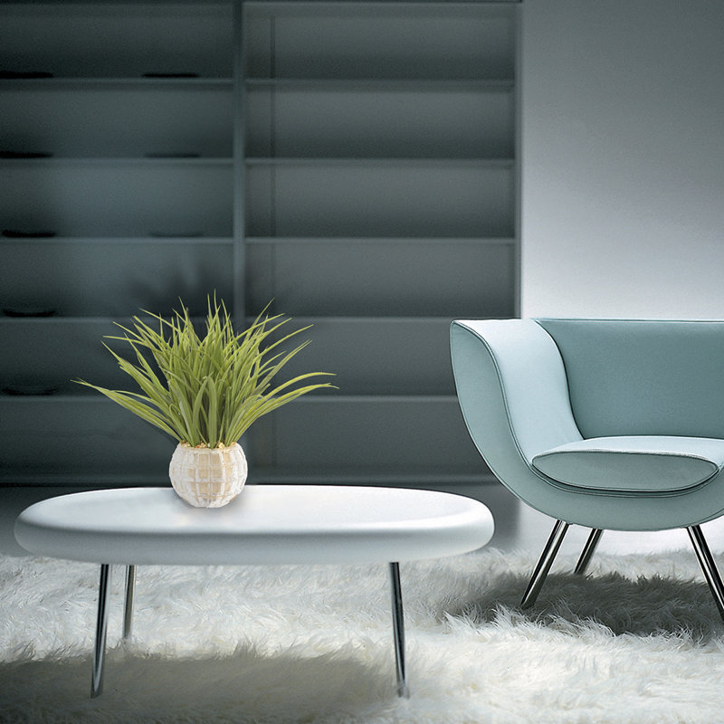 Herbe de bureau en vase décoratif oignon