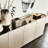 Italian Minimalist Champagne-colored TV Cabinet
