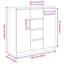 Sideboard With Drawers 100.5X35x98.5 Cm Engineered Wood-795893120