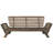 Outdoor Wooden Daybed With Cushioning - Stylish And Practical, Brown + Gray Adjustable Water-, Brown/Gray