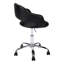 Chaise de bureau, hauteur réglable, pivotante, ergonomique, accoudoirs, bureau d'ordinateur, bureau, aspect cuir noir, métal chromé, contemporain, moderne