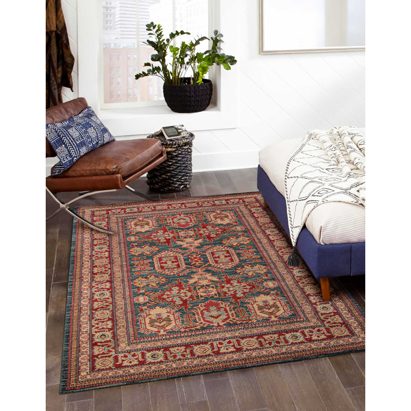 Tapis bleu Lena, Rectangle 9 pi 3 po x 12 pi 6 po
