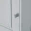Armoire de rangement haute multifonctionnelle avec deux portes et tablettes réglables, tablette ouverte