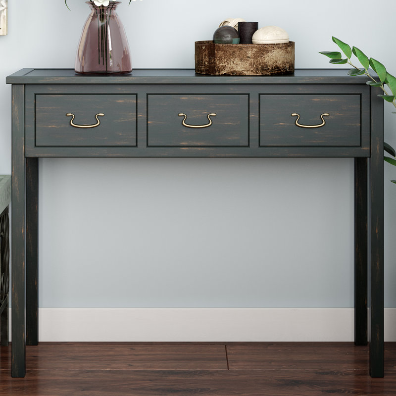 Vinea 39.4'' Console Table, Dark Teal