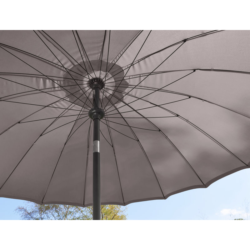 Quiana 250cm Market Parasol, Brown