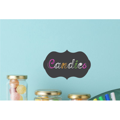 Décalcomanie murale tableau noir de label flexi
