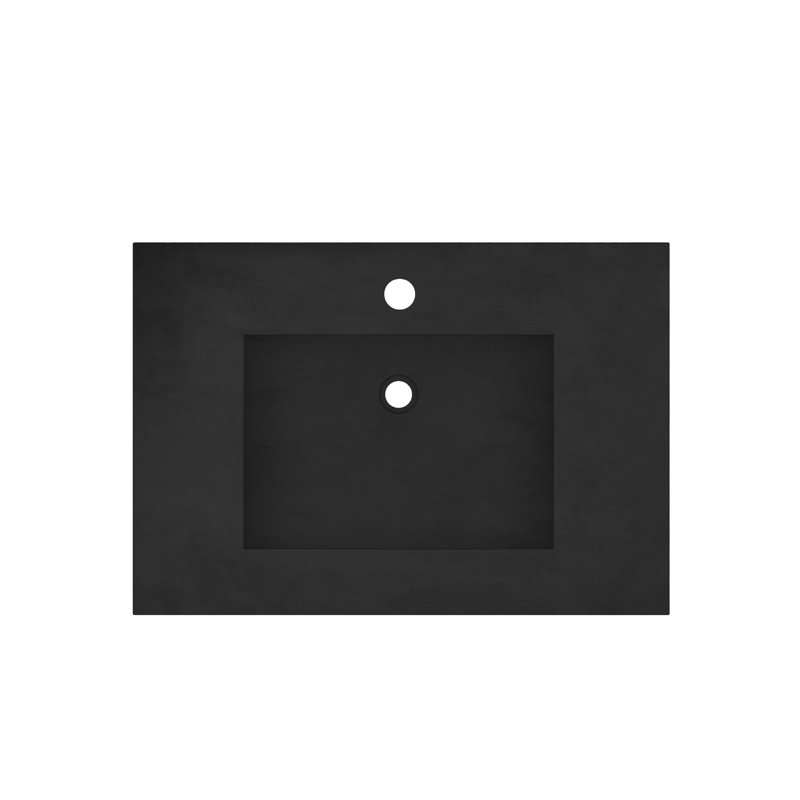 30.5" Single Bathroom Vanity Top with Sink, Charcoal, Single