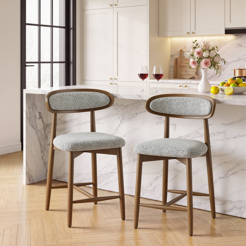 Tabouret de bar 24,8 po H 24,8 po, Gris clair