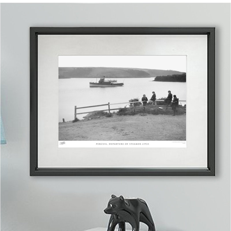 Percuil, Departure Of Steamer C1933 - Single Picture Frame Print, 45cm H x 60cm W x 2.3cm D