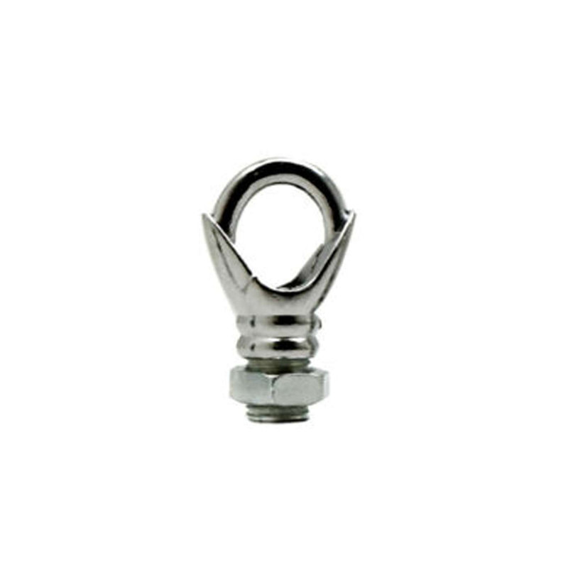 Slonin 5PCS Mini Ceiling Hook Heavy Duty Safety Buckle Design Q-Hanger M10 Screw And Nut Open Hook Ring 10Mm Cord Grip Lighting Kit