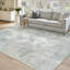Tapis moderne lavable abstrait bleu-743052108-743052116