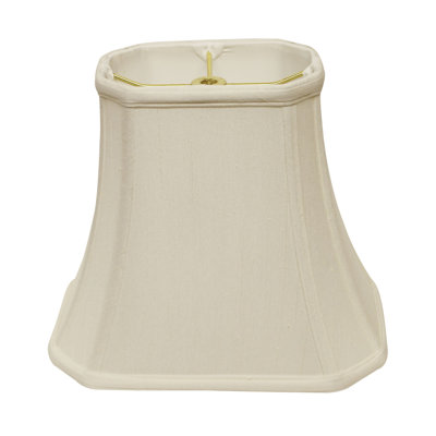 White Monay Shantung Silk Bell Lamp Shade