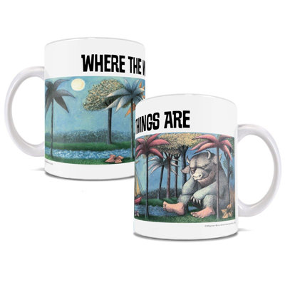 Where the Wild Things Are - Tasse à café classique avec couverture de livre - 11 oz