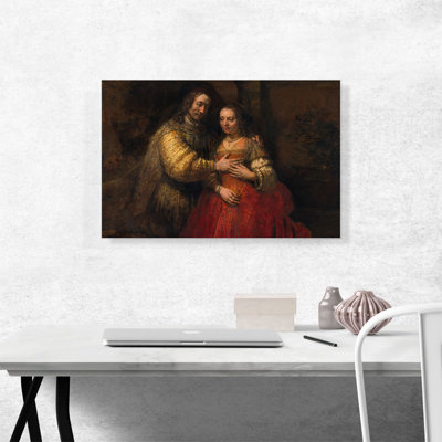 " The Jewish Bride 1667 " by Rembrandt Van Rijn Painting Print
