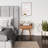 Faux Marble Nightstand with Drawer