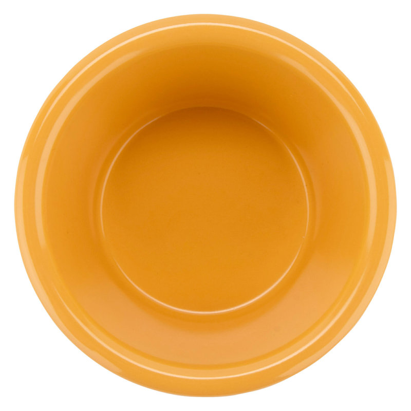 GET Plat de cuisson en mélamine et ramequin, Jaune