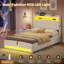 90x190 cm Single Bed with Hydraulic Storage and Charging Station Upholstered Storage Headboard, Space-saving-507162032-505579973