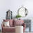 Iron Frame Vertical Round Mirror