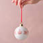6cm Bone China Bauble