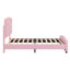 Lit plateforme tapissier Sleek Curved Design-114346595-114346598