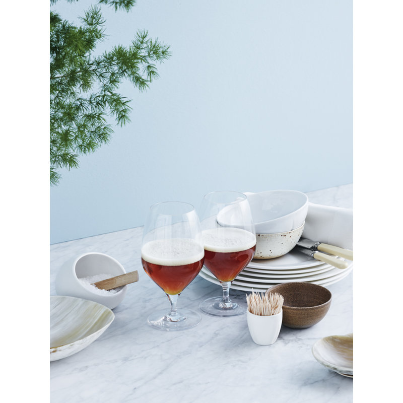 Verre à bière de qualité supérieure, transparent, 20,3 oz, 2 pièces