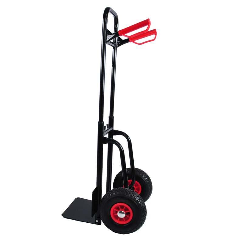 Chariot manuel en métal avec capacité de 330 lb et roues en caoutchouc de 10 po - idéal pour un déplacement polyvalent et efficace dans différents endroits
