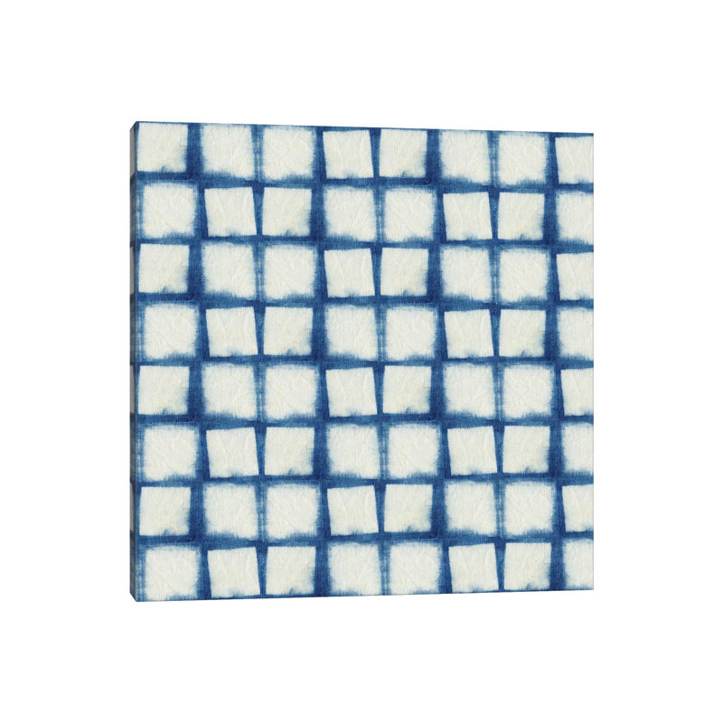 Blue Shibori IV by Nancy Green - Wrapped Canvas Print, 45.72 cm H x 45.72 cm W