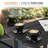 Sturdy Dual-Shelf HDPE Adirondack Side Table-698187092
