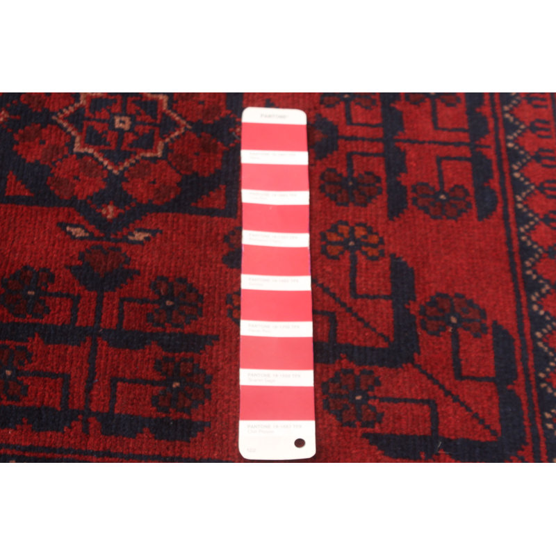 Tapis rouge foncé Malci Esari 6 pi 4 po x 9 pi 9 po