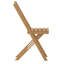Chaises de bistro de patio pliantes en bois d'acacia intérieur / extérieur Enerson