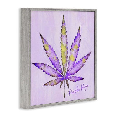 Purple Haze Plant Leaf Giclee Art by LIH