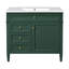 Single Bathroom Vanity with Ceramic,Solid Wood+MDF Top