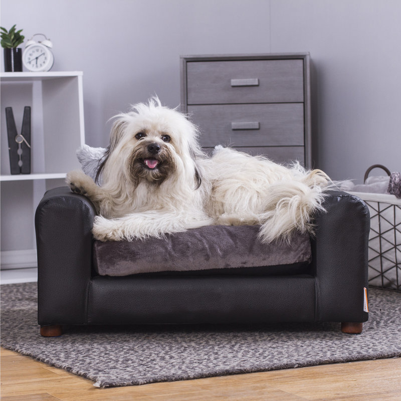 Canapé pour chien Kayenta, Noir / gris anthracite, Petit
