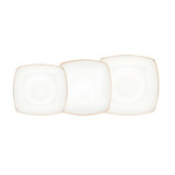 Saldivar 18 Piece Porcelain China Dinnerware Set - Service for 6