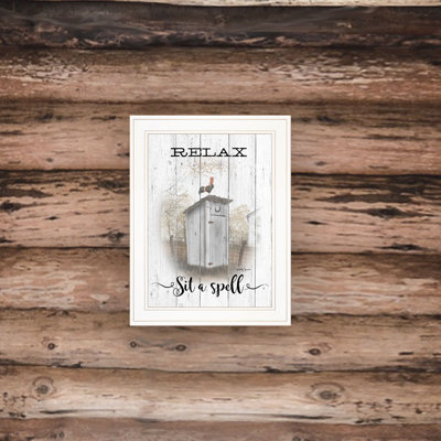 «Relax Sit a Spell», art mural encadré pour le salon et la maison par Billy Jacobs