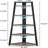 70.07" Tall Corner Shelf, 5 Tier Corner Bookshelf Bookcase Industrial Corner Ladder Shelf Plant Stand for Living Room, Kitchen, Home Office-1135414118
