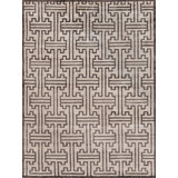 Bamboo Silk Wool Geometric Area Rug