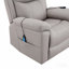 Fauteuil inclinable électrique en microfibre poli Chriki-130373939