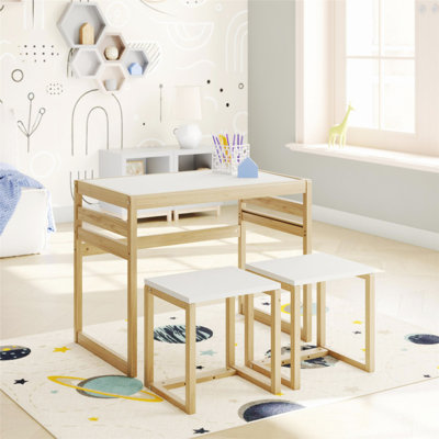 Ensemble de 3 tables d'activités pour enfants