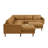 Mentzer 142" Wide Leather Match Right Hand Facing Corner Sectional with Ottoman-1551407529