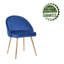 Chaise d'appoint rembourrée en velours Cohen-1312162169